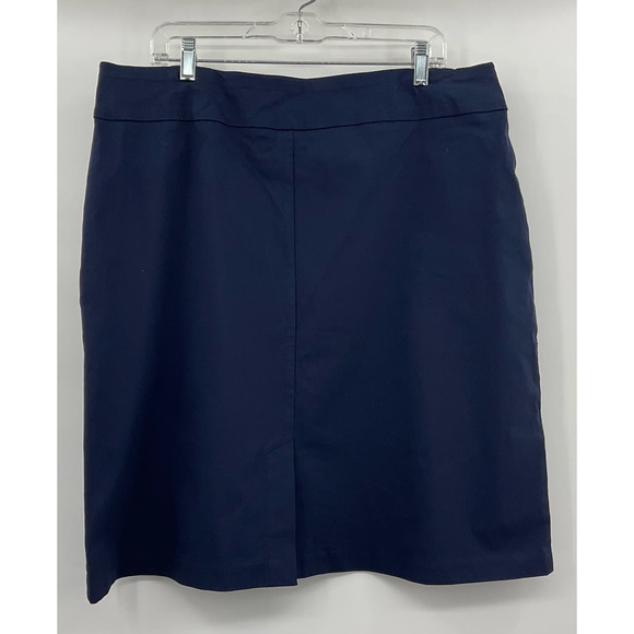 JM Collection Womens Rivet Skirt Color Navy Blue‎ Size XL NWT (X160) - Picture 1 of 5